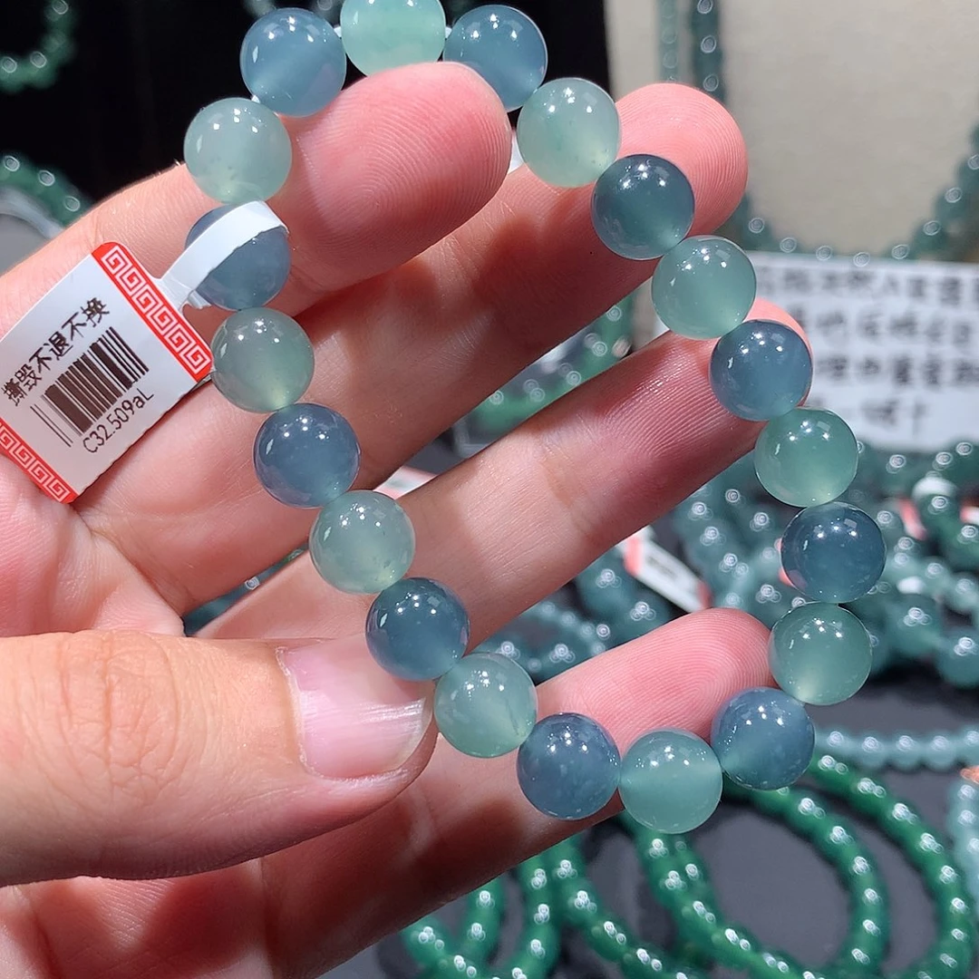 未镶嵌手串翡翠正品纯天然A货翡翠手串9+