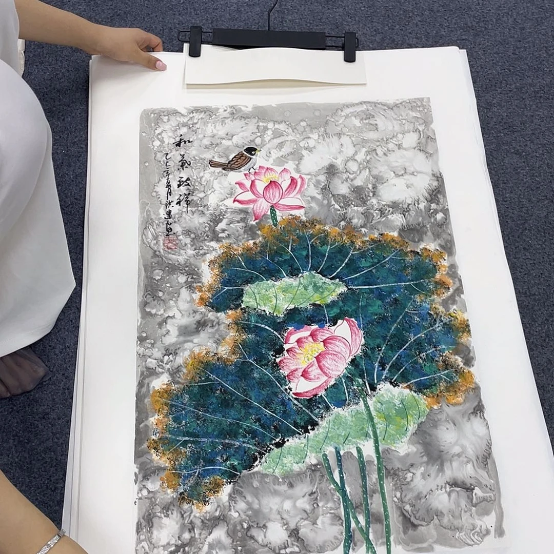 国画作品小姐姐放漏…