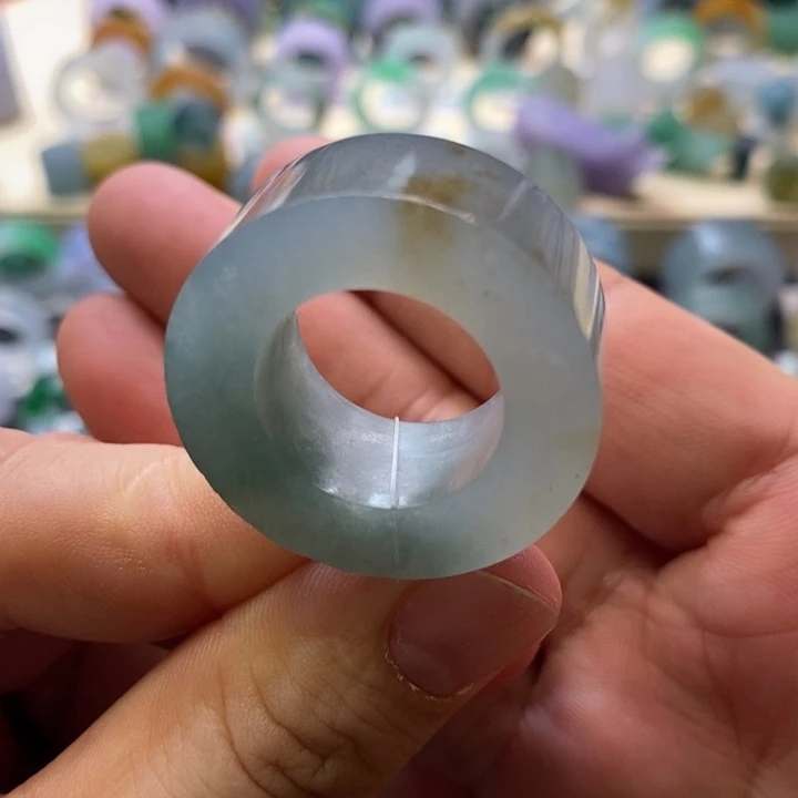 定制翡翠未镶嵌翡翠车轮18-28