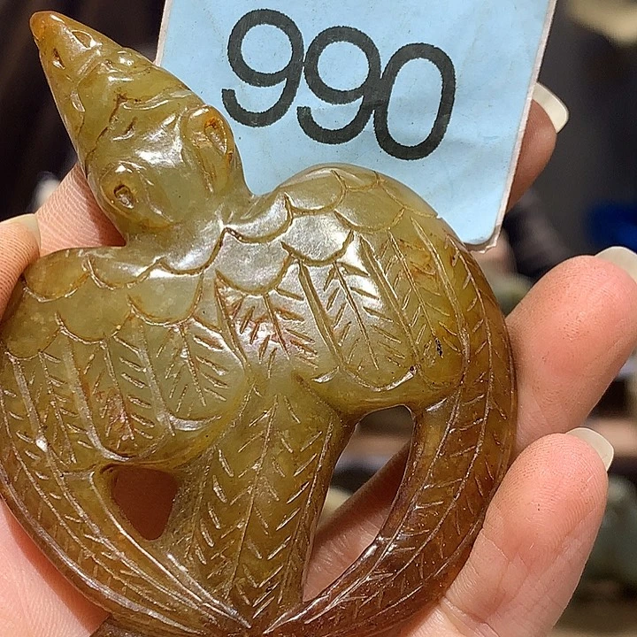 隆***店和田玉未镶嵌挂件