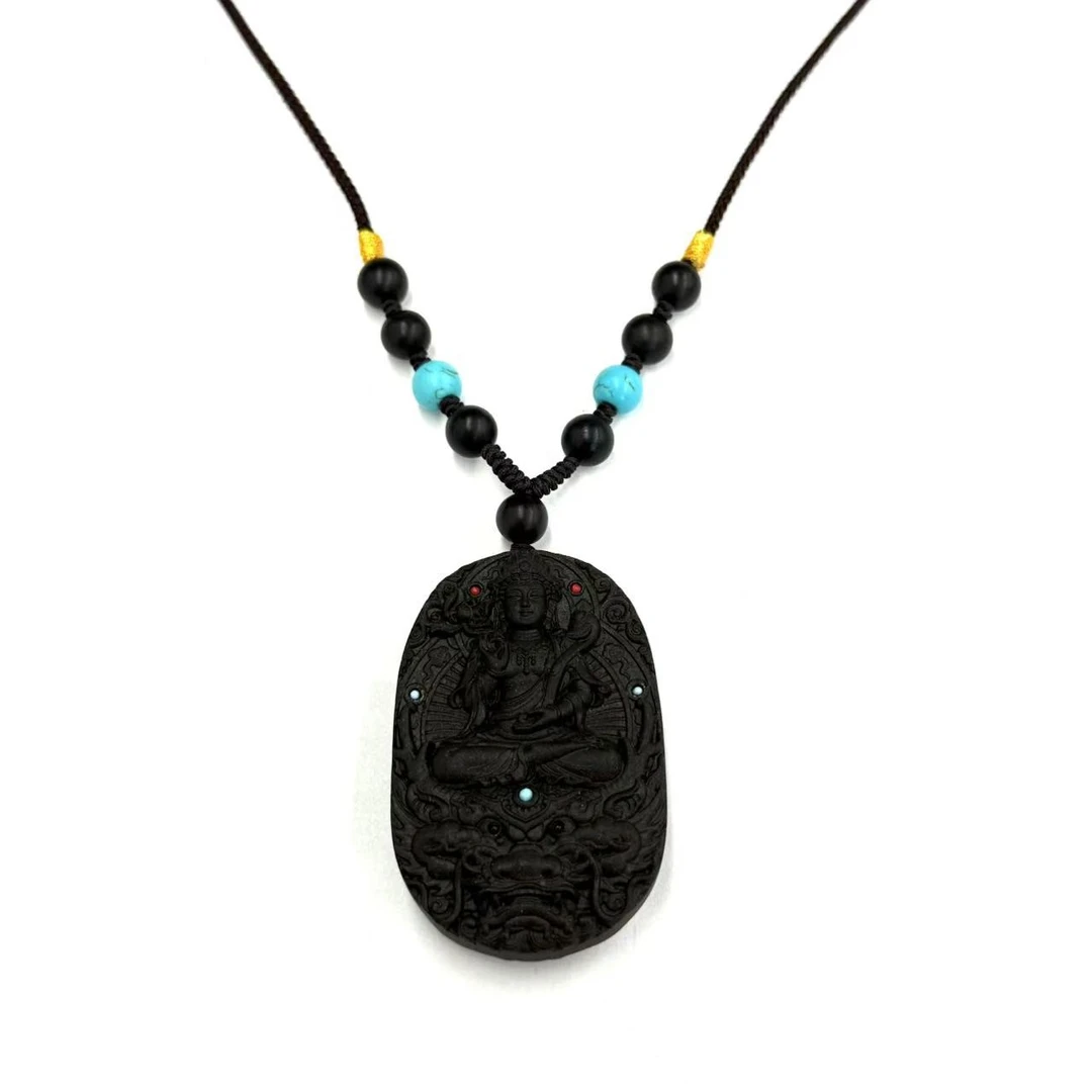 x850-国风原创合香珠时来运转御龙观音毛衣链