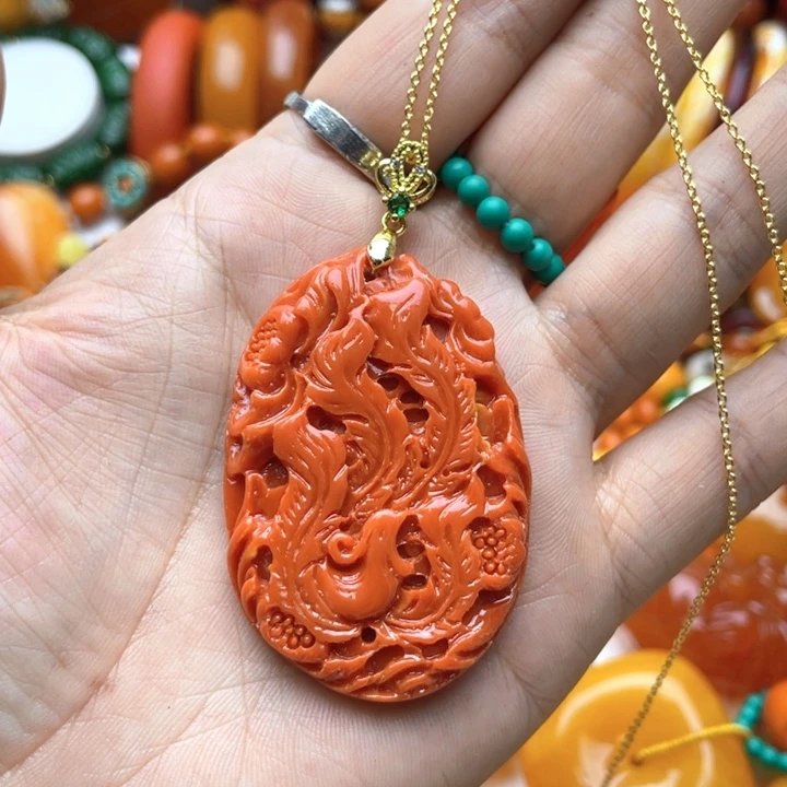 树脂制品80号雕刻吊坠