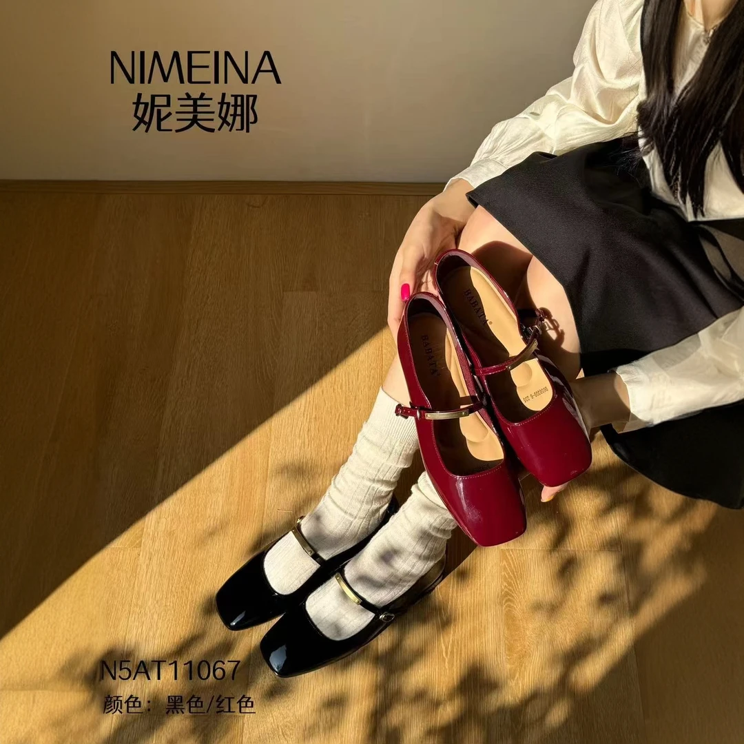 女款平底玛丽珍鞋11067