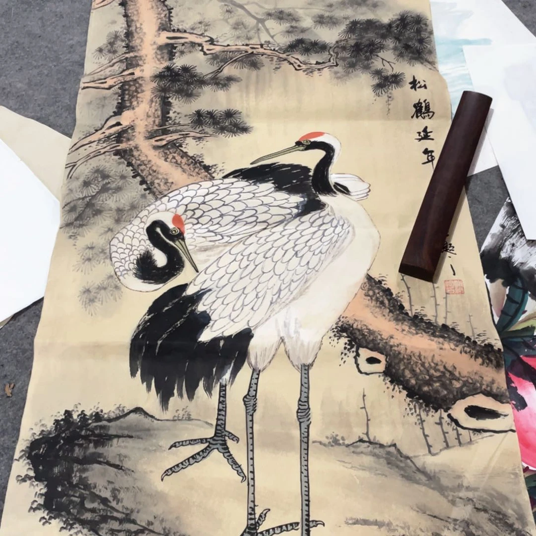 国画国画作品画心一张