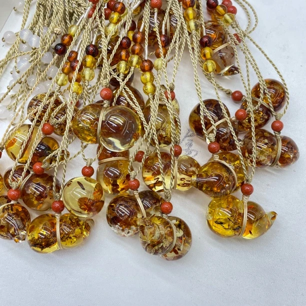 非金属布艺项链 30mm葫芦编绳（多样性发一）项链J207 JRF