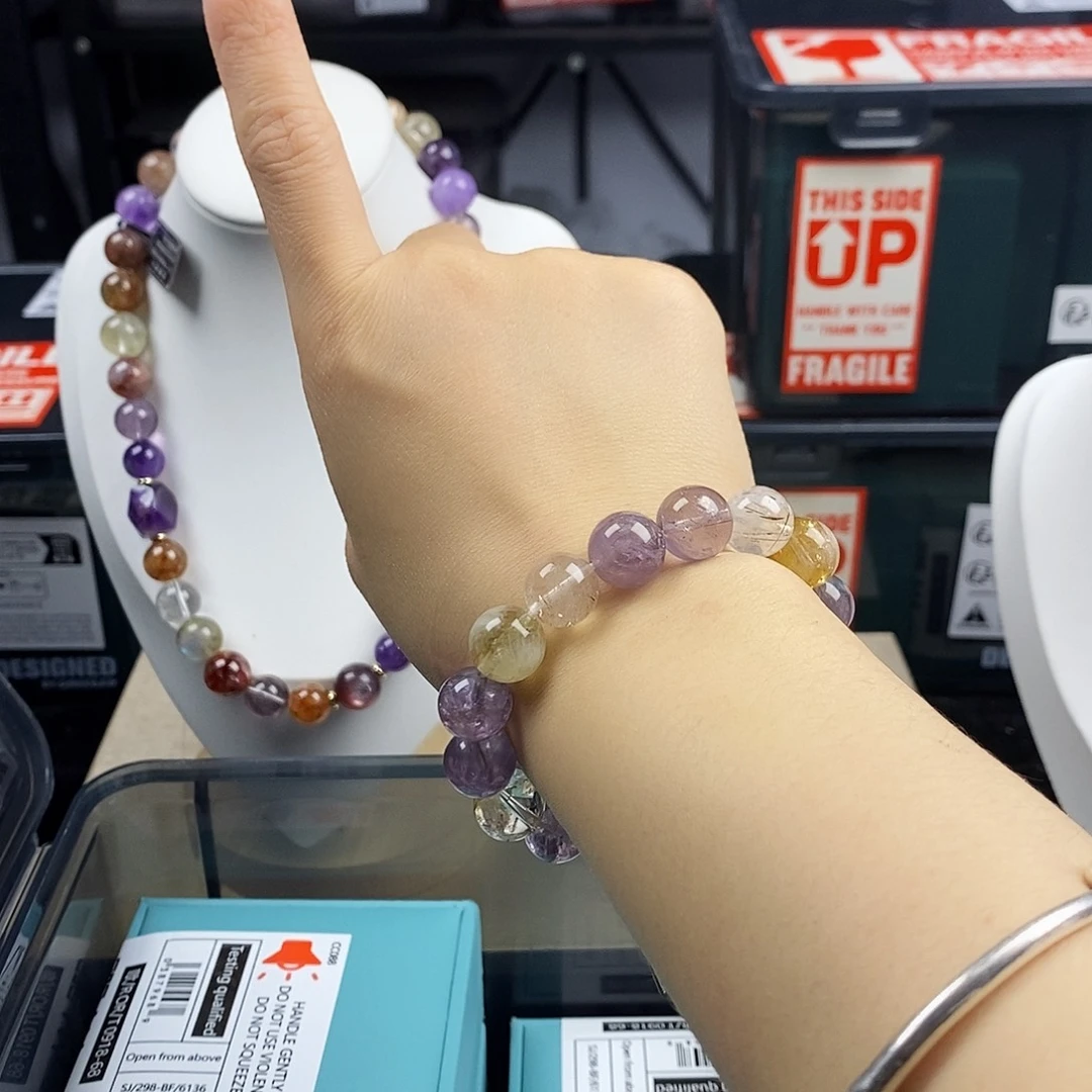 水晶手链银S925镶嵌