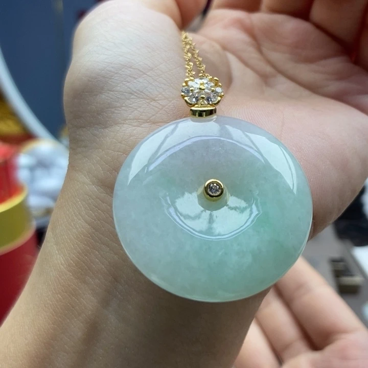 翡翠银S925镶嵌颈饰吊坠6