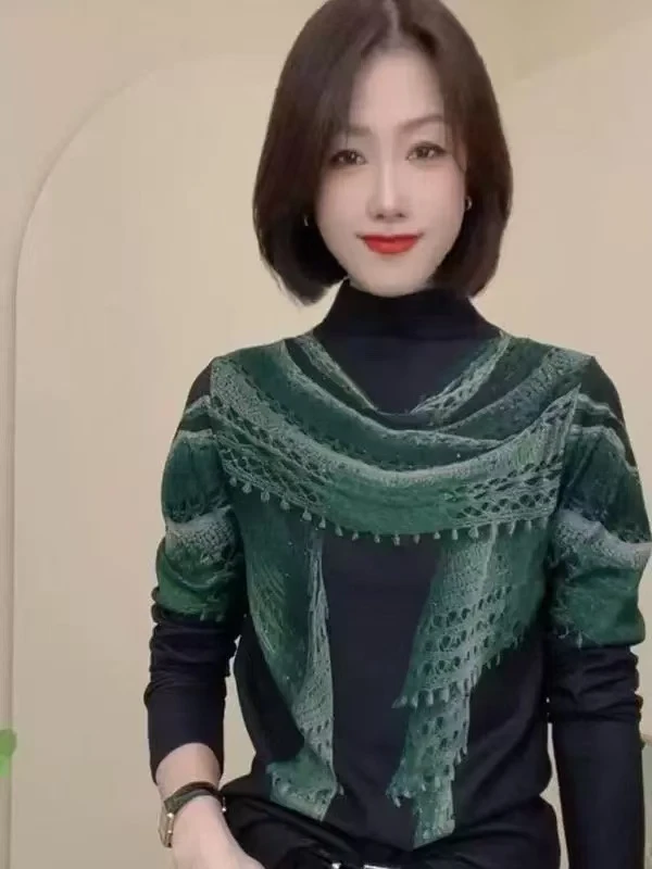 B281#春季新款时尚减龄显瘦印花上衣(XL~3XL 110~140斤)