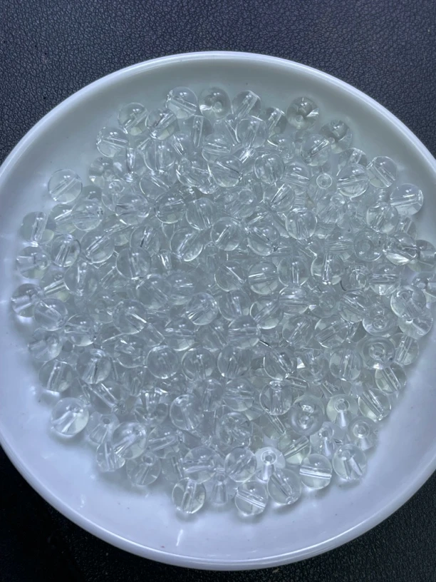 天然珠宝玉石 白水晶散珠Y1618  12MM  20颗（赠弹力绳）