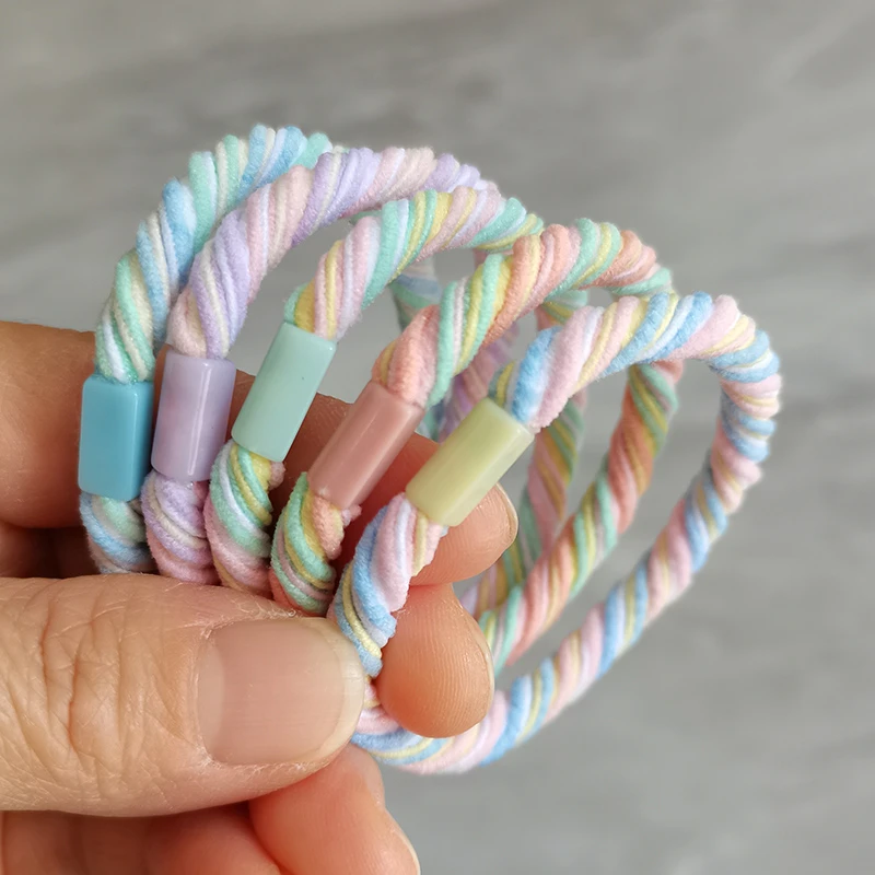 冰淇淋花色头绳清新甜美发圈高马尾发绳高弹耐用橡皮筋可diy皮套