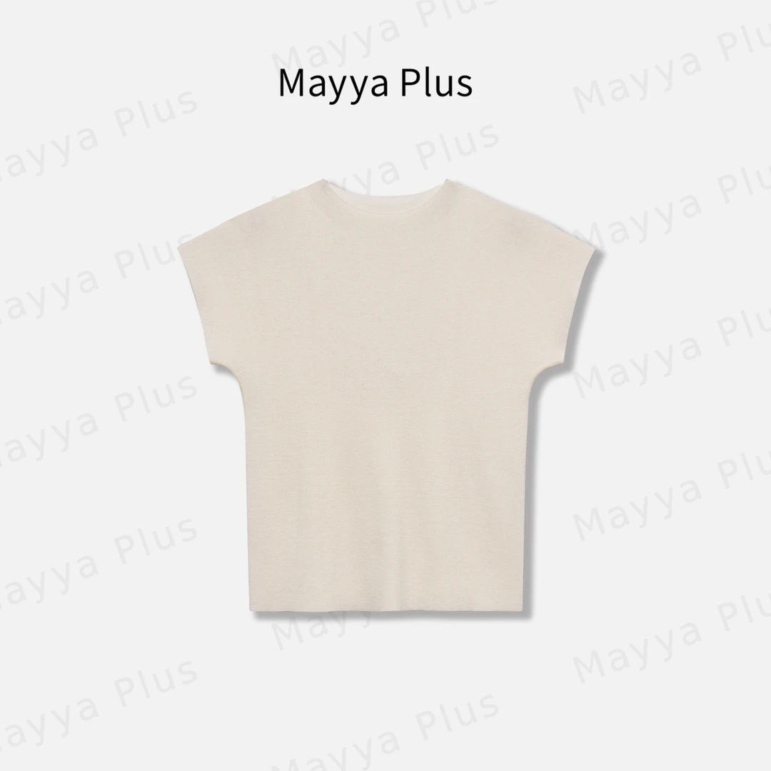 【零感衫】Mayya Plus麦芽定制高级感短袖打底T恤减龄上衣32518022
