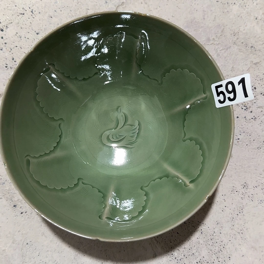 耀州窑手工大碗微瑕