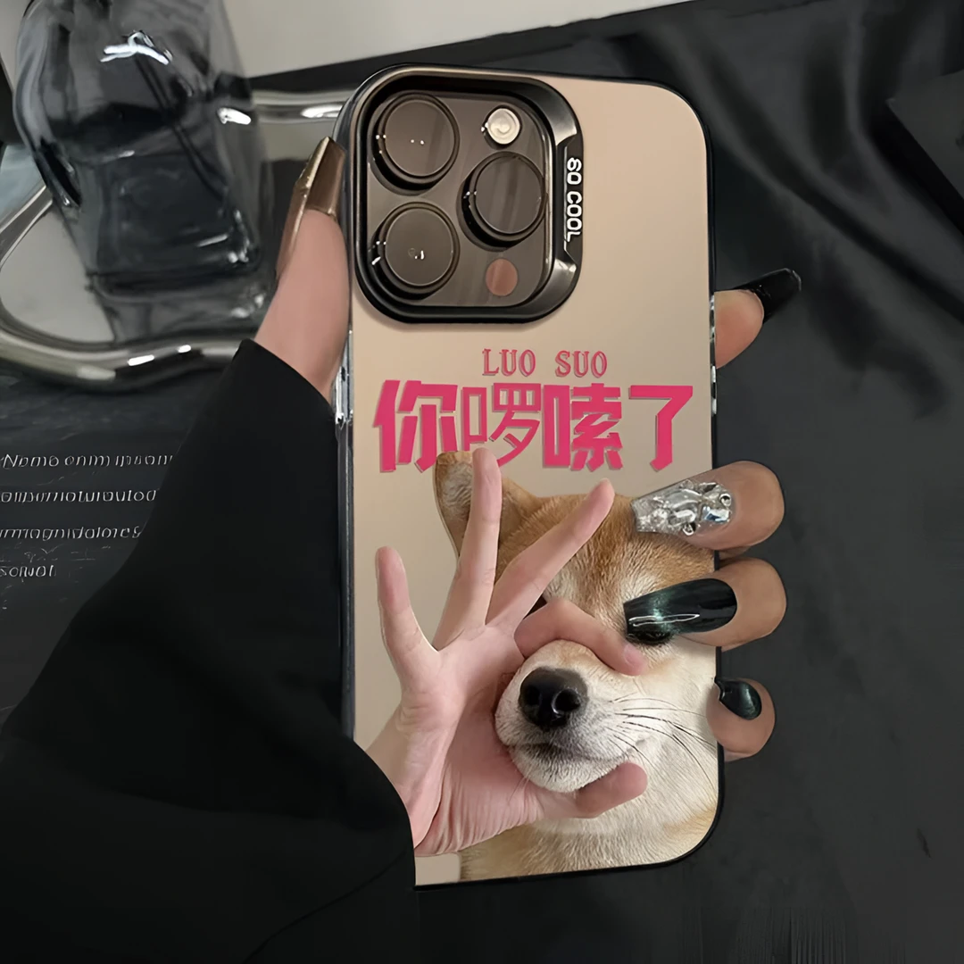 你啰嗦了适用于苹果16PRO手机壳15/13情侣款华为VIVO小米OPPO女壳