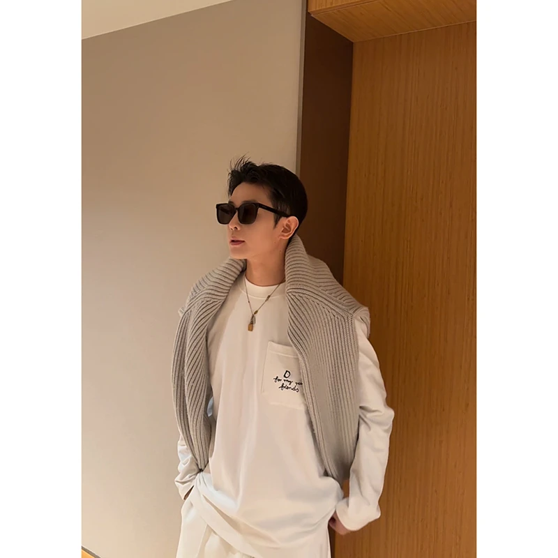 CCSS ST/ 一体抓毛重磅380克 柔软亲肤休闲百搭 秋冬口袋字母T恤