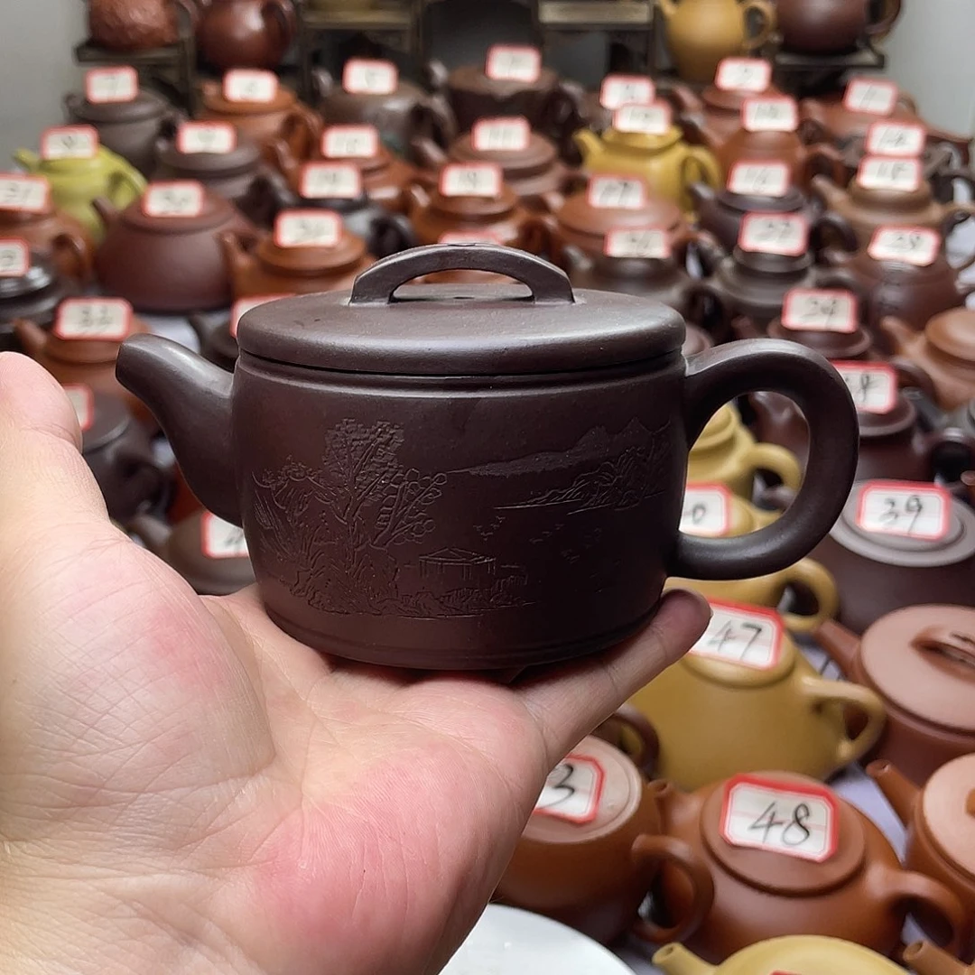 紫砂壶宜兴紫砂半手工