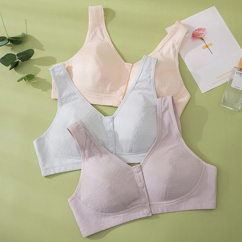 薄款背心式中老年妈妈文胸透气固定杯无钢圈胸罩大码内衣夏运动