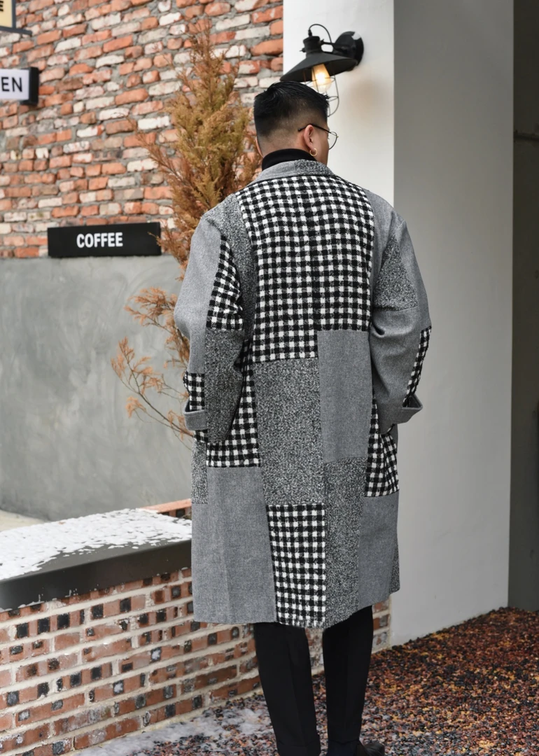 【维勒/Willeken】【年终活动】原创设计冬季男士大衣中长款纯色