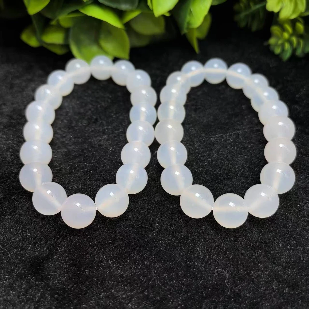 S7966【东齐珠宝】九天玄灵寒冰玛瑙白手串-多样性发货只发一件