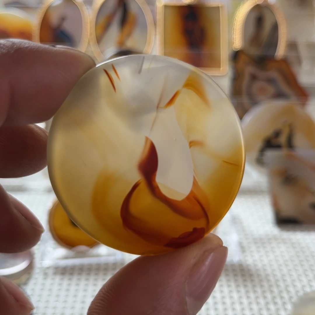 玛瑙/玉髓未镶嵌吊坠(不含链)