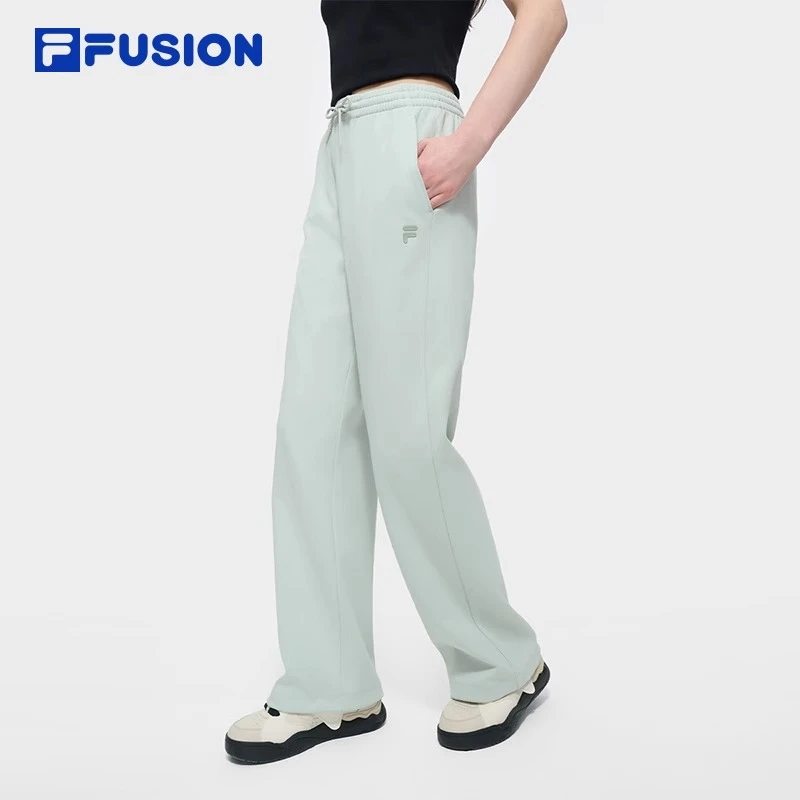 FUSION斐乐情侣针织长裤2025夏新款男女运动宽松休闲裤T11W523605
