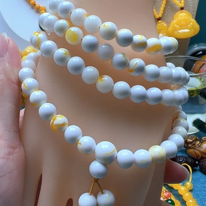 琥珀未镶嵌颈饰项链手串