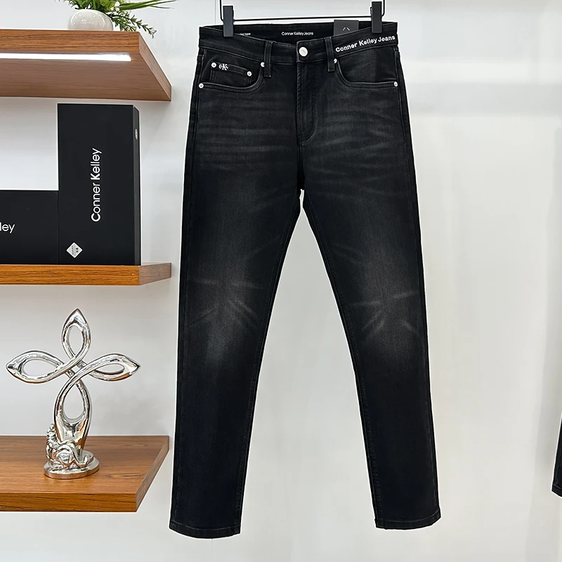 春秋质感舒适微弹流行牛仔休闲裤3088