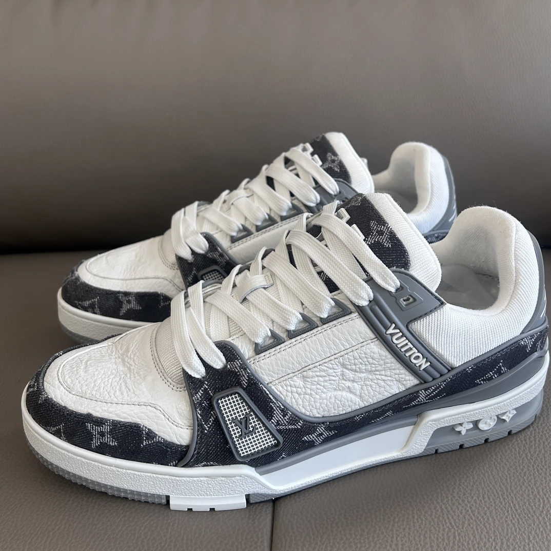 99新 LouisVuitton/路易威登 灰白牛仔 25新款 41码半