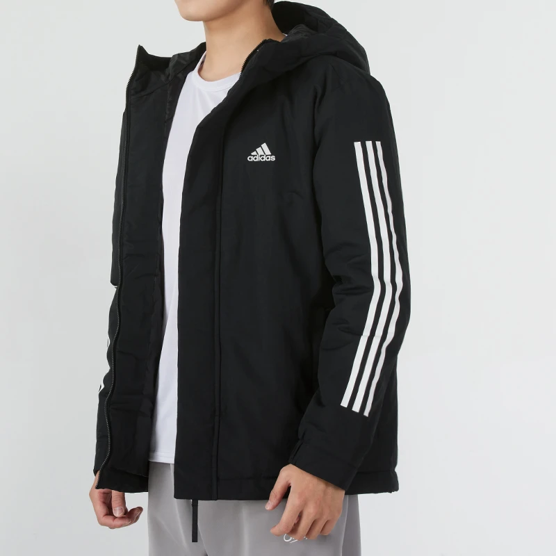 【乐赛专属】阿迪达斯连帽棉服男装2025春季新款运动休闲保暖棉衣