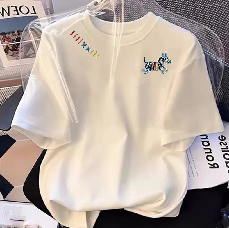 【宠粉福利】W上新女款时尚印花休闲百搭夏季潮流春夏t恤圆领显瘦