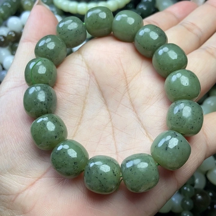 和田玉未镶嵌手链卡14