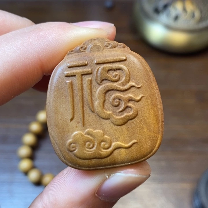 檀香木手串/手链福牌34*30
