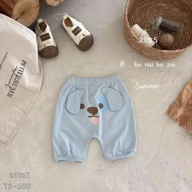 波妞29019夏季蓝色狗狗屁屁裤