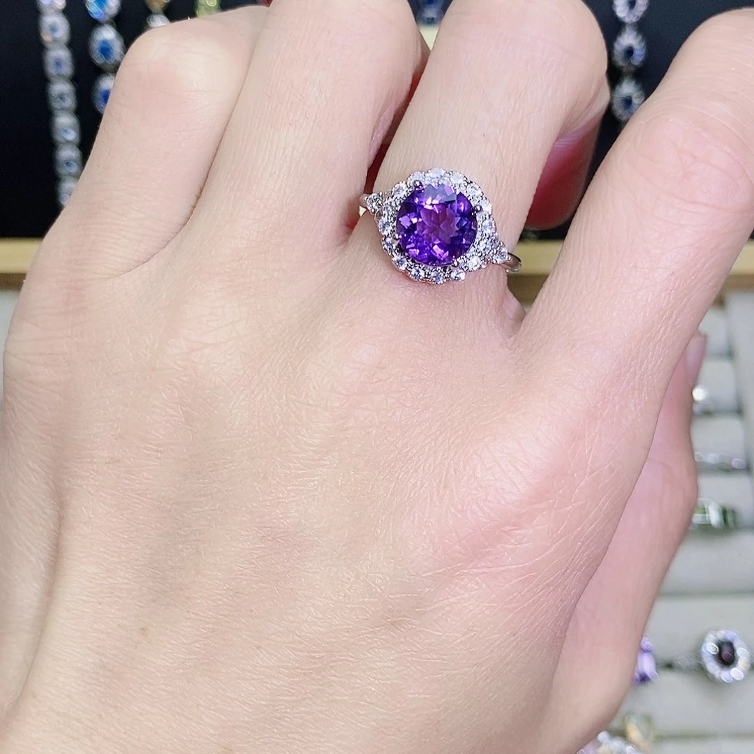 未镶嵌戒指紫晶599