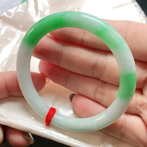 未镶嵌手镯翡翠圆条2656