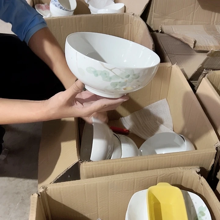元气7英寸汤碗2支破损包赔不补发介意勿拍
