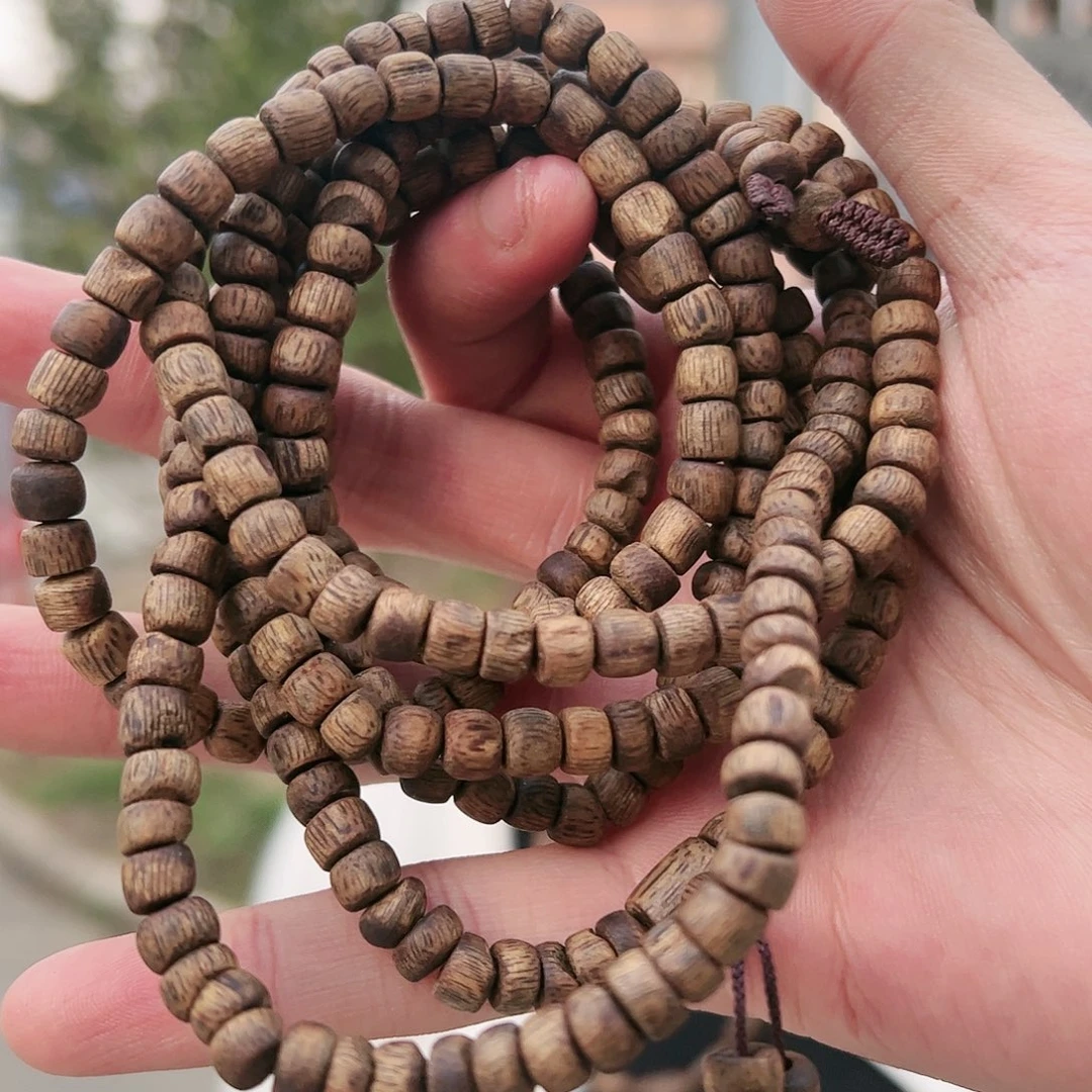 沉香手串棋楠一号虫漏随行多圈多样性发货一条