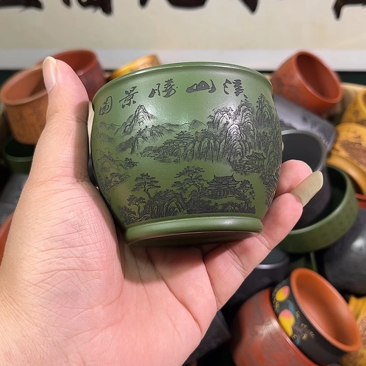 茶杯紫砂全手工紫砂主人杯