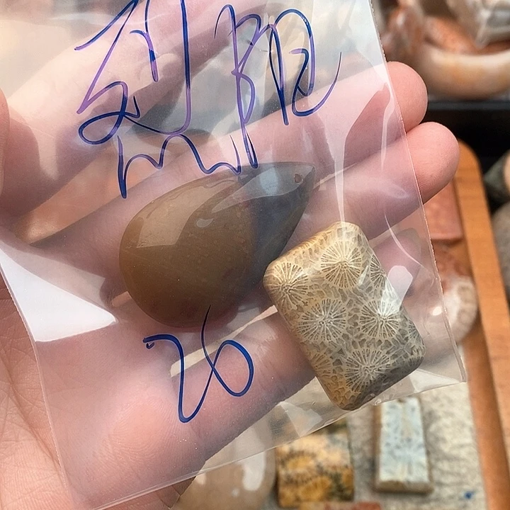 硅化玉颈饰未镶嵌烈*