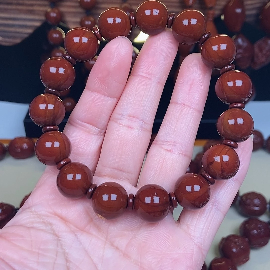 橄榄核吊坠棋*正圆光珠