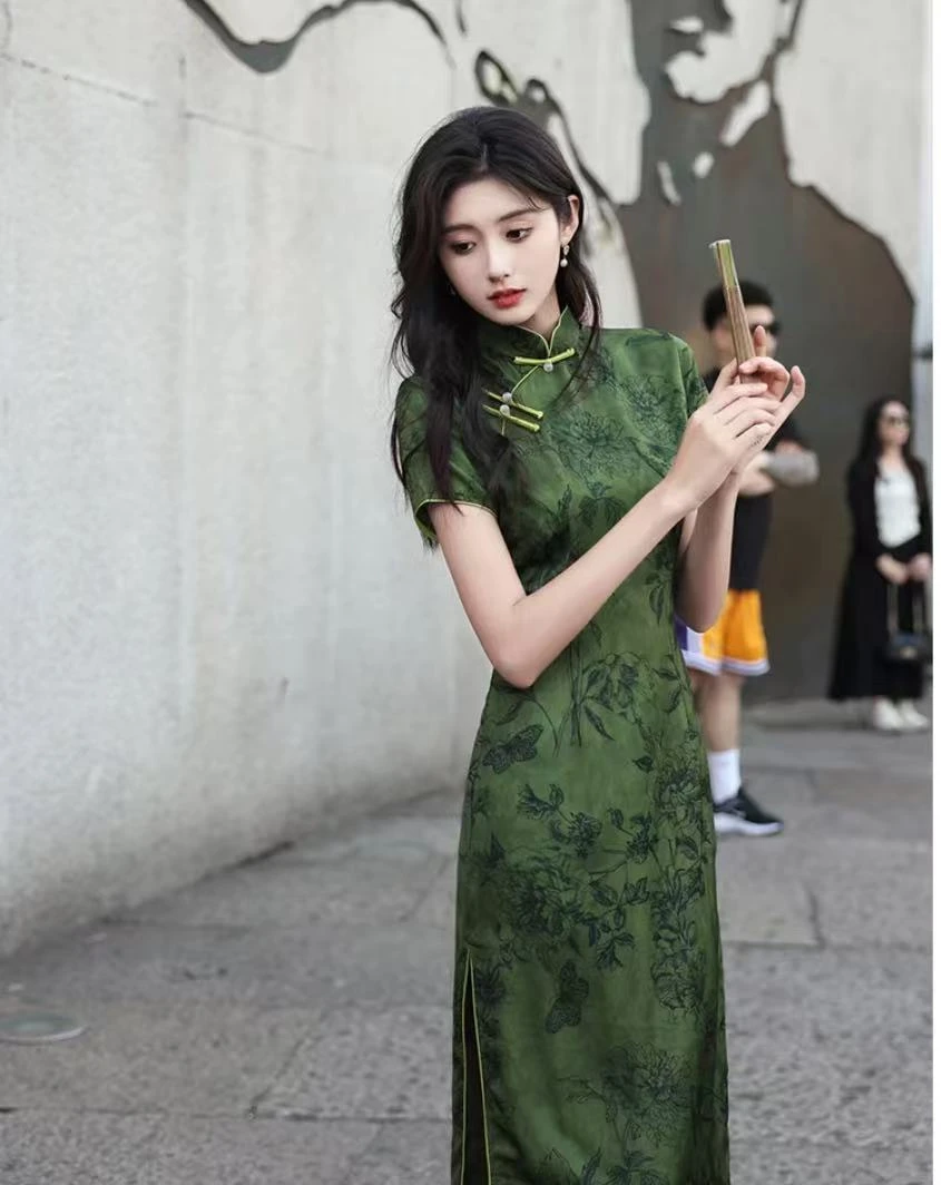 【绿野仙踪】上上签 夏季新款淑女范优雅绝美旗袍日常改良新中式款