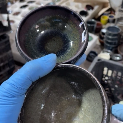 茶盏建阳建盏微瑕柴烧