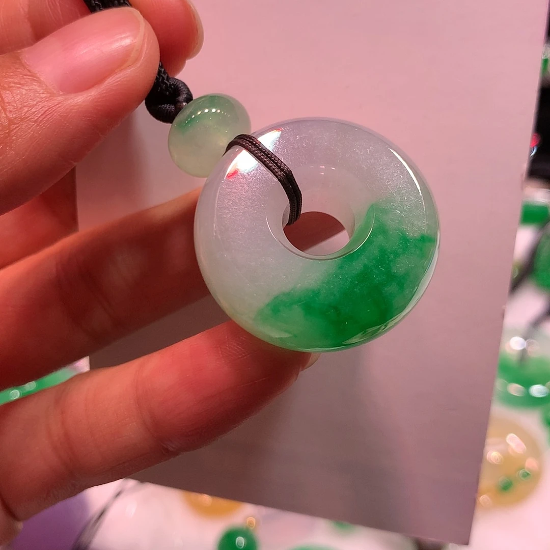 未镶嵌手链翡翠天然缅甸翡翠，裸扣