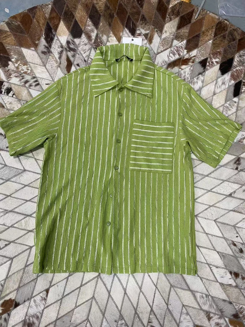 29842-简约纯色针织短袖POLO开衫