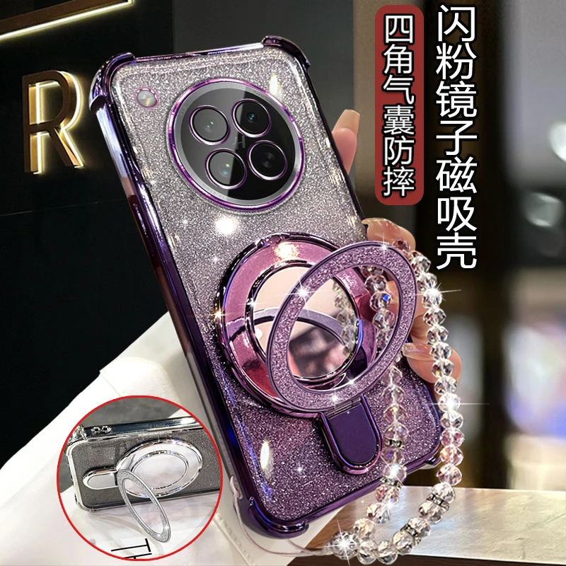 适用OPPOfindx8s手机壳网红潮流PKT110带镜头膜Findx8s带手链支架