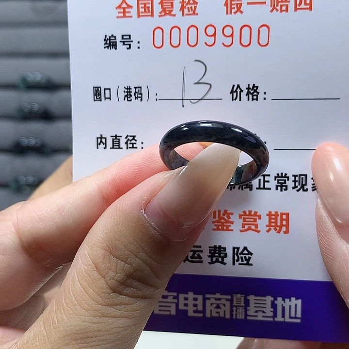 未镶嵌戒圈翡翠9900