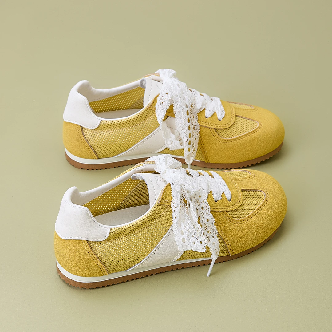 态度女鞋夏季鞋夏季耐磨德训鞋透气夏季休闲板鞋板鞋平底单鞋美式