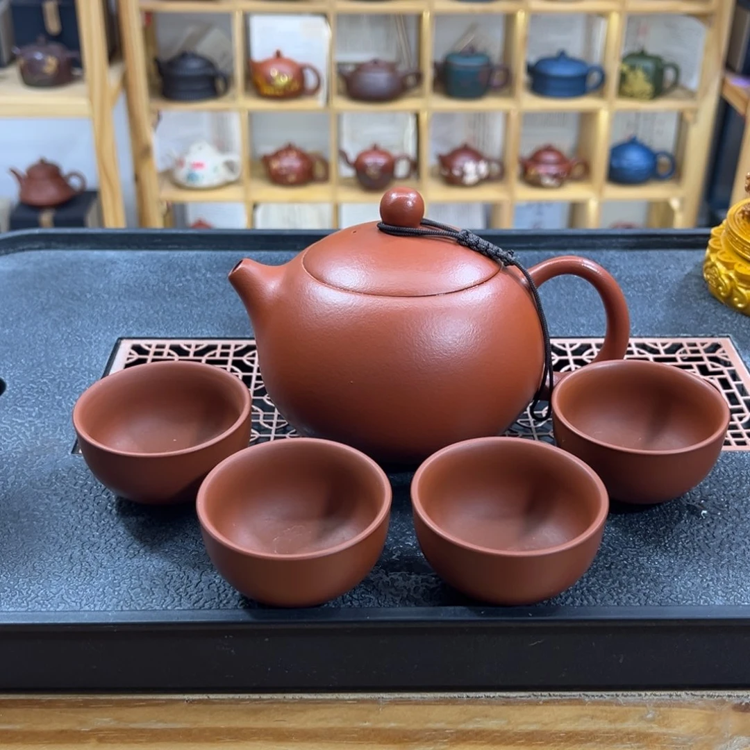 紫砂紫砂胖西施（一壶四杯）