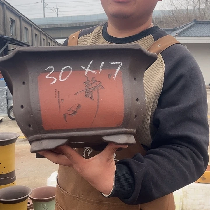 紫砂紫砂花盆盆栽