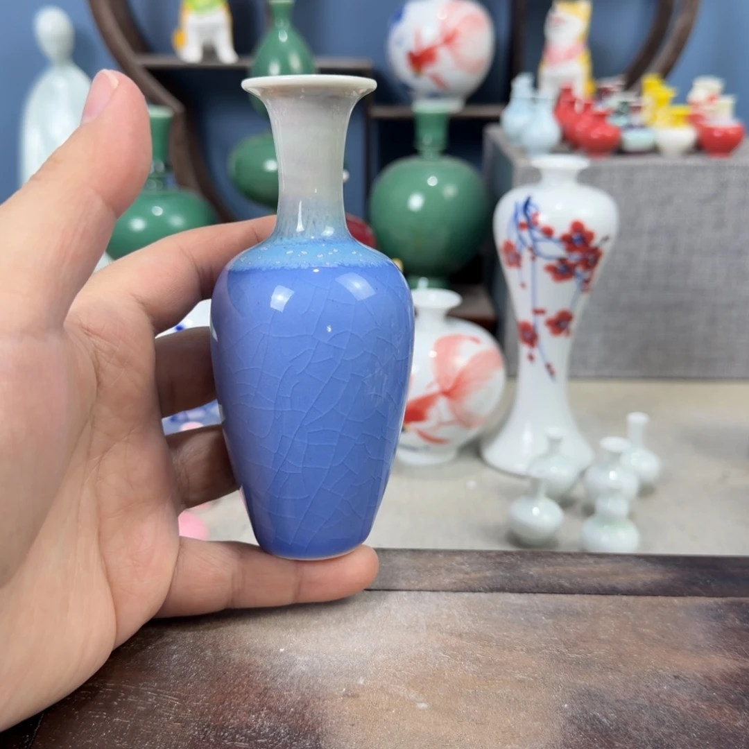陶瓷手工小花器摆件