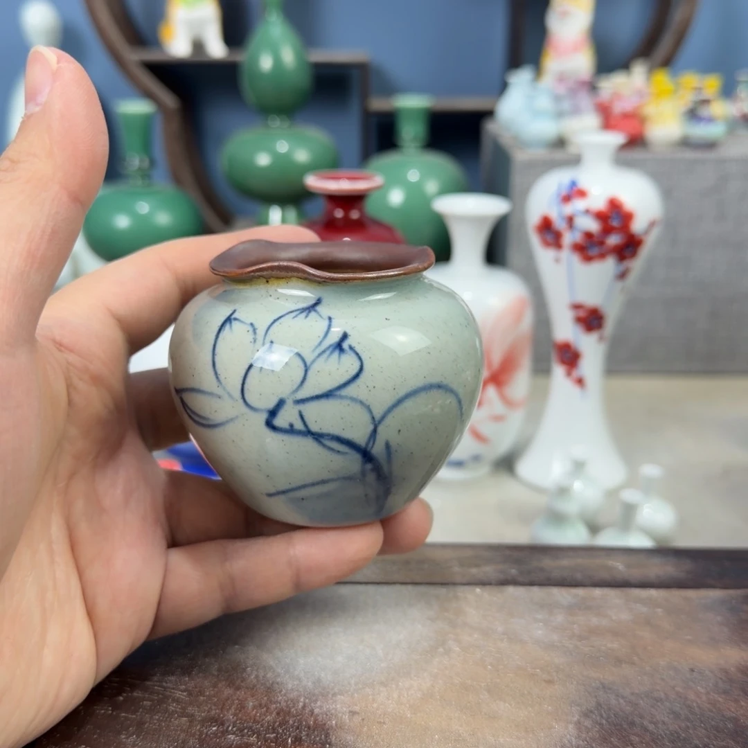 陶瓷手工小花器摆件
